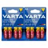 باتری قلمی آلکالاین وارتا Varta Longlife Max Power (8عددی)