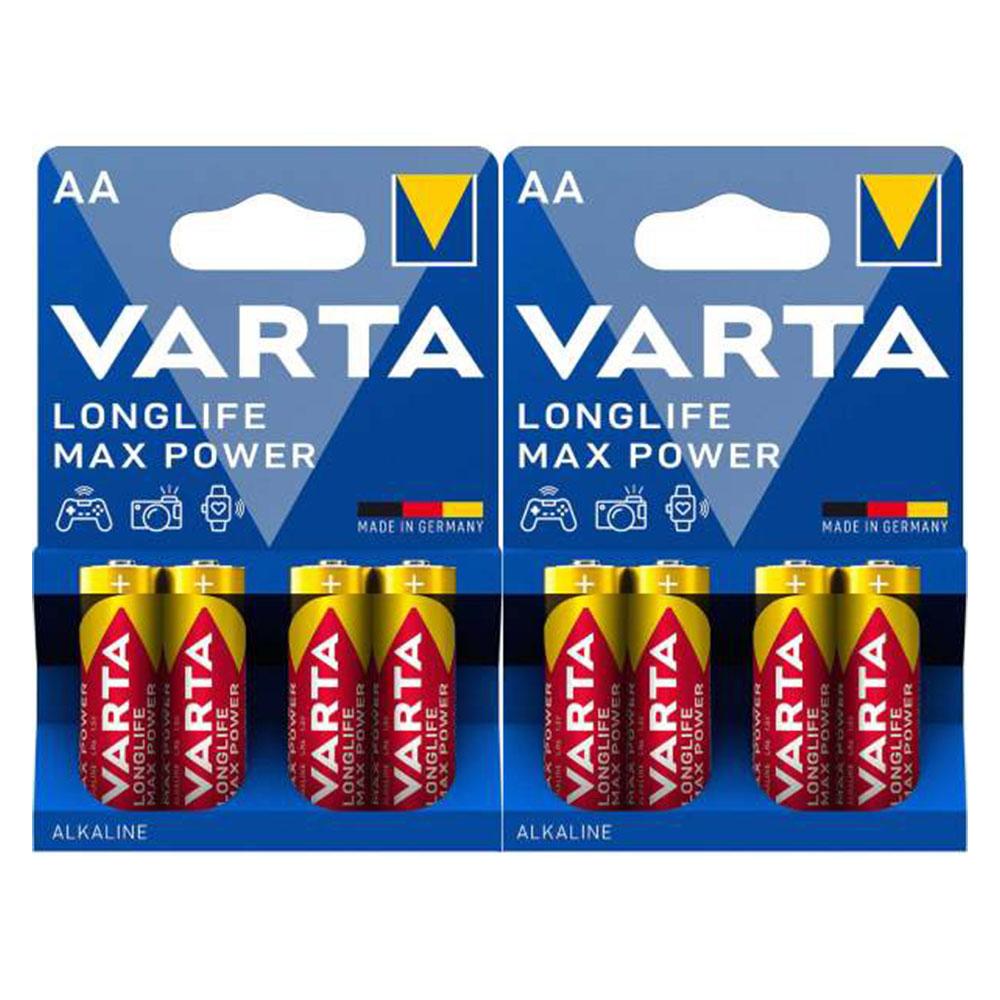 باتری قلمی آلکالاین وارتا Varta Longlife Max Power (8عددی)