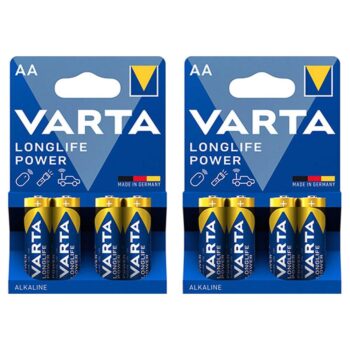 باتری قلمی آلکالاین وارتا Varta Longlife Power (8عددی)