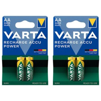 باتری قلمی شارژی وارتا Varta 2600mAh (4عددی)