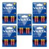 باتری نیم قلمی آلکالاین وارتا Varta Longlife Max Power (20عددی)
