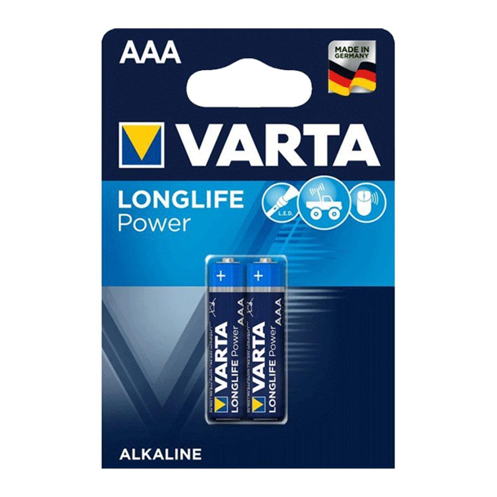 باتری نیم قلمی آلکالاین وارتا Varta Longlife Power (2عددی)