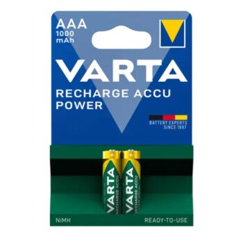 باتری نیم قلمی شارژی وارتا Varta 1000mAh (2عددی)