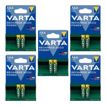 باتری نیم قلمی شارژی وارتا Varta 800mAh (10عددی)