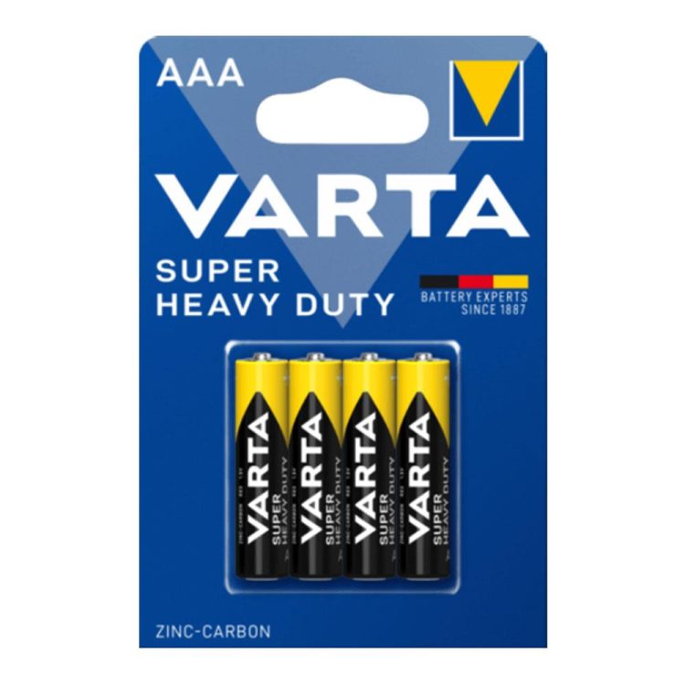باتری نیم قلمی وارتا Varta heavy duty (4عددی)