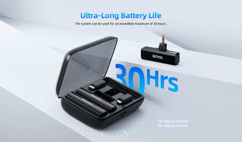 میکروفون بی سیم بویا مدل Boya LINK با شارژ طولانی
