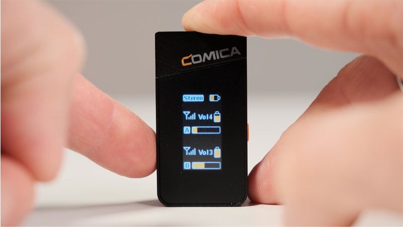 نمایشگر LCD میکروفن بی سیم کامیکا Comica Vimo C3