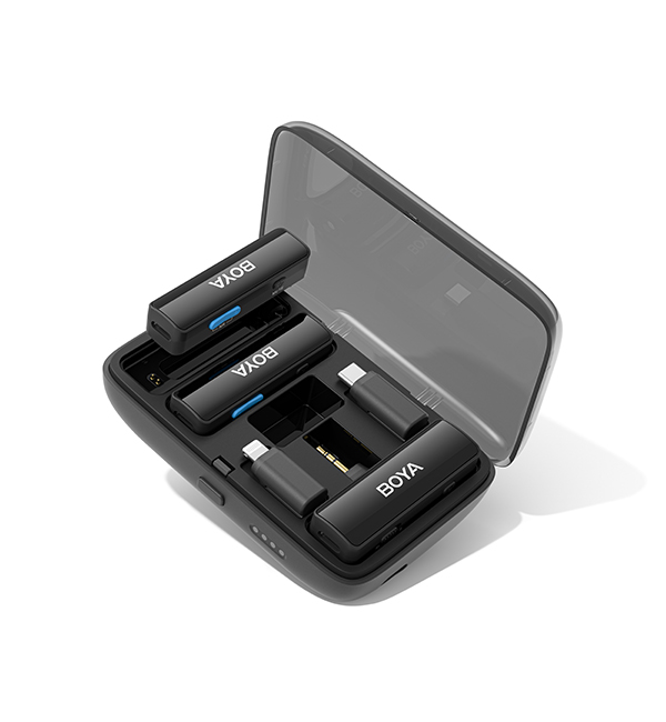 جعبه شارژ میکروفون بی سیم بویا مدل Boya LINK