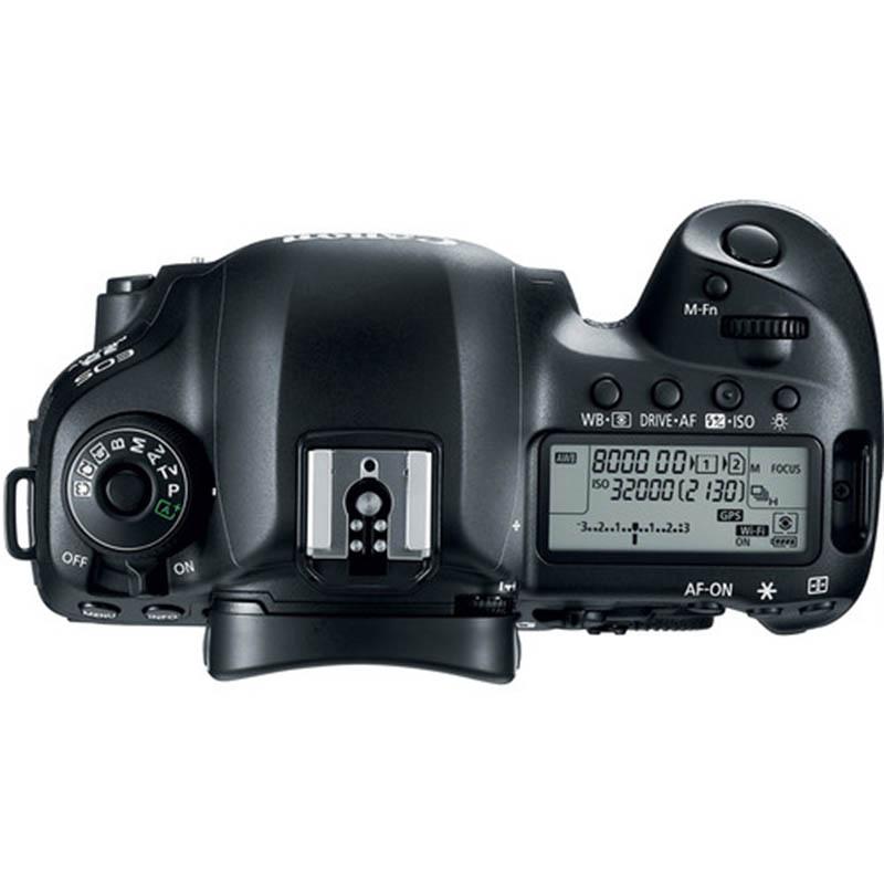نمای بالایی دوربین عکاسی کانن Canon 5D Mark IV With EF 24-105mm