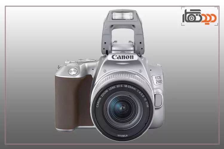 دوربین canon 250d 18-55 نقره ای