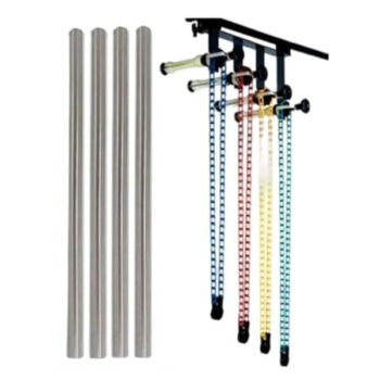 کیت فون زنجیری چهارتایی + فون شطرنجی 3×5 + لوله آهنی ٣ متری