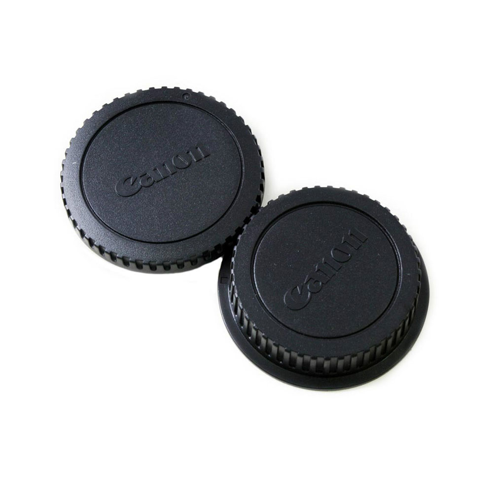 درب پشت لنز و بدنه کانن Canon Rear Lens cap + Camera Body Cap دیدنگار
