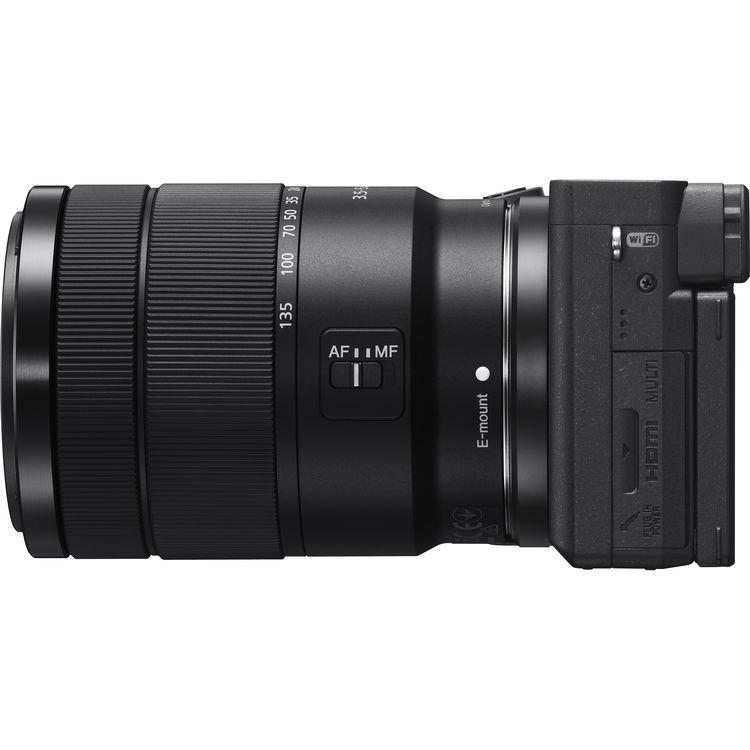 نمای بغل دوربین بدون آینه سونی Sony Alpha a6400 Mirrorless 18-135mm OSS