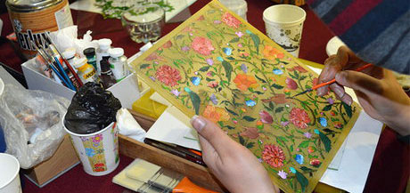 نقاشی پشت شیشه