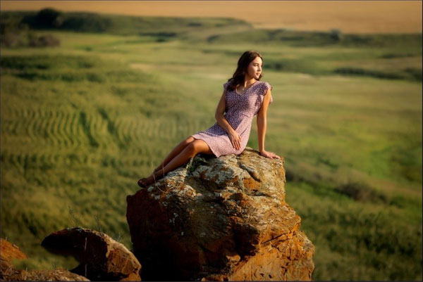 ژست عکاسی در طبیعت