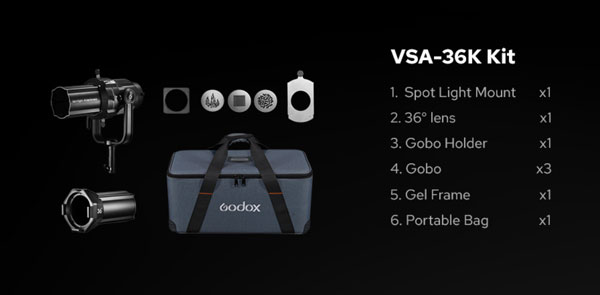 لوازم جانبی اسپات لایت گودکس Godox VSA-36 Spot Lens