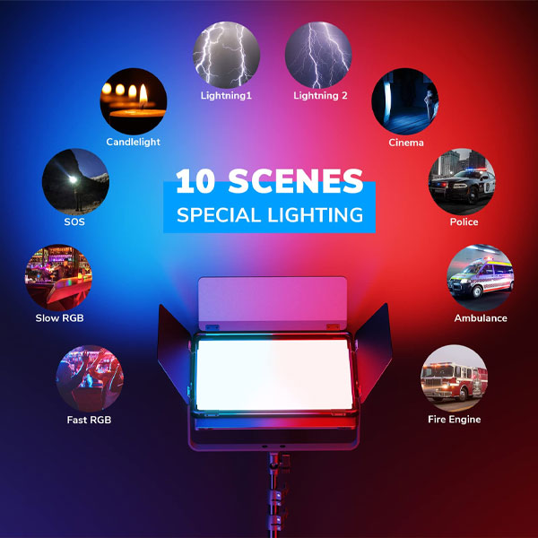 نور ال ای دی پیکسل Pixel P80 RGB Full Color Professional