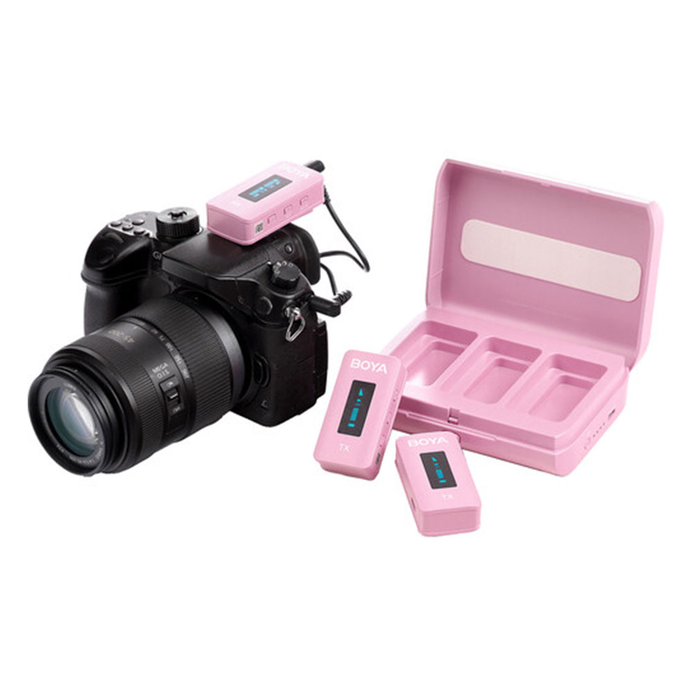میکروفن بی سیم بویا صورتی BOYA BY-XM6 K2