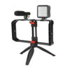 کیج موبایل به همراه میکروفن و نور Vlogging kit
