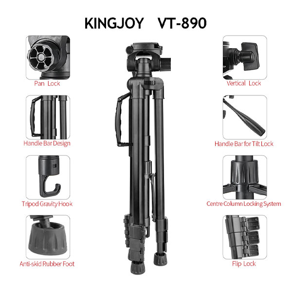 سه پایه دوربین کینگ جوی King joy VT-890