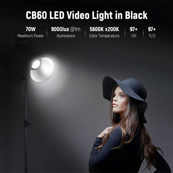 ویدیو لایت نیور Neewer RGB CB60 LED Video Light