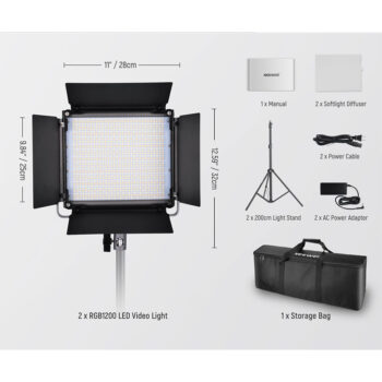 ویدیو لایت نیور Neewer RGB 1200 LED Video Light
