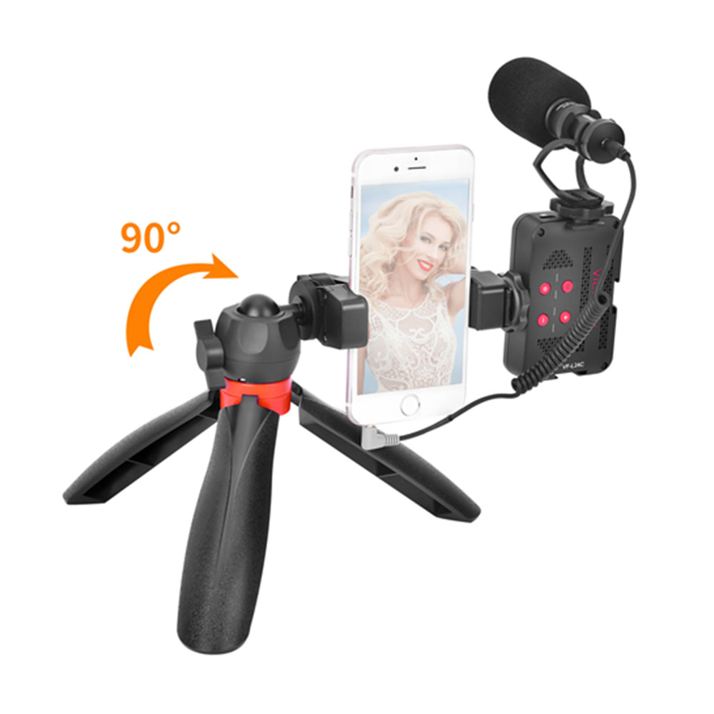 کیت نگهدارنده موبایل کامیکا Comica CVM VM10 K5 به همراه نور و میکروفون