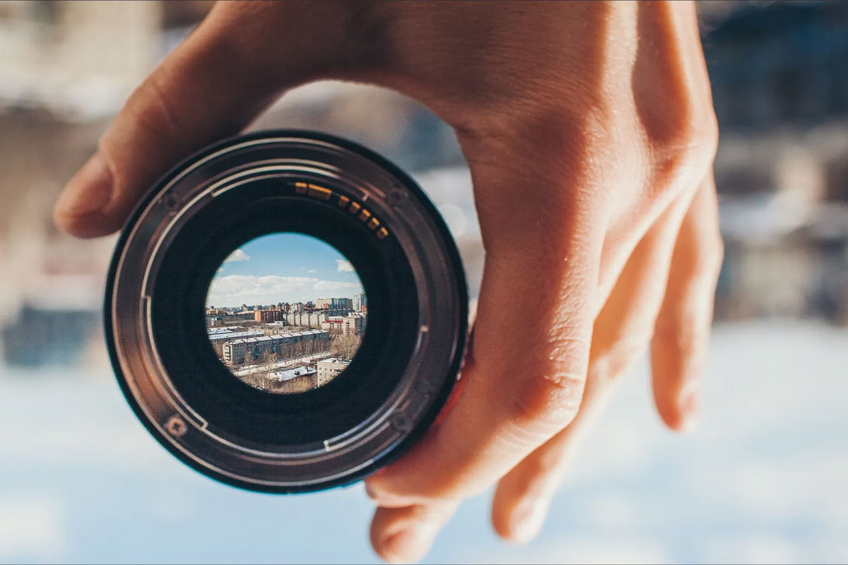 شهر از پشت لنز دوربین عکاسی