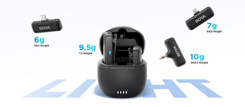 وزن میکروفن یقه ای بی سیم بویا مدل Boya BY-WM3T-D2