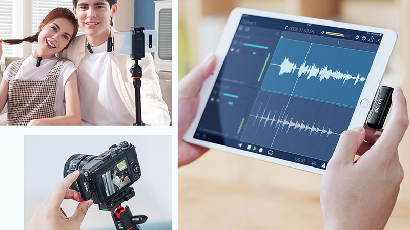 میکروفن یقه ای بی سیم بویا مدل Boya BY-WM3T-D2