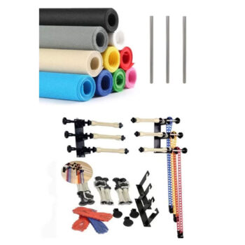 کیت نگهدارنده فون زنجیری سه تایی+ فون 3×5 پرو + لوله آهنی 3 متری