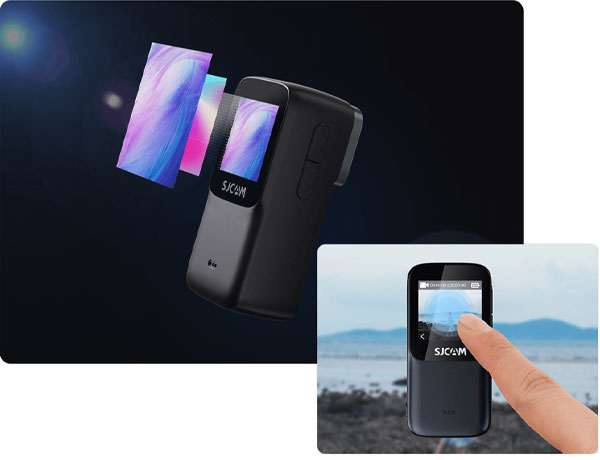 دوربین اکشن ورزشی اس جی کم Sjcam C200 Pro 4K Action و صفحه نمایش hd