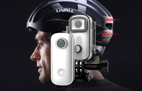 دوربین اکشن ورزشی اس جی کم Sjcam C100+ Action و اکسسوری قابل نصب روی کلاه