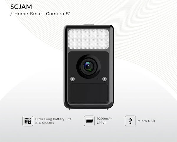 دوربین اکشن ورزشی اس جی کم Sjcam S1 2K Wireless Security Camera از نمای روبرو