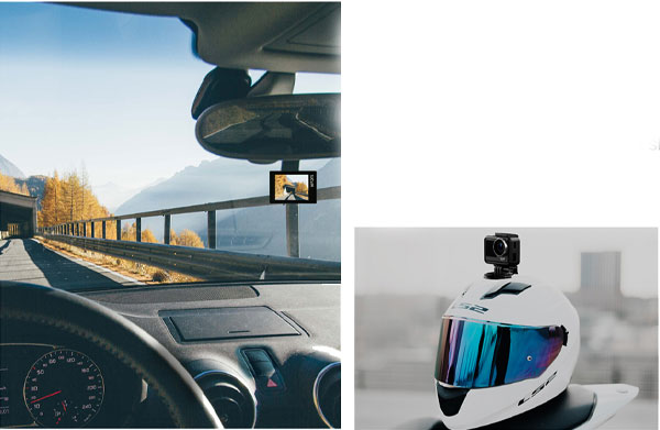 دوربین اکشن ورزشی اس جی کم Sjcam SJ11 Active 4K مشکی و کاربری خودرو و موتور