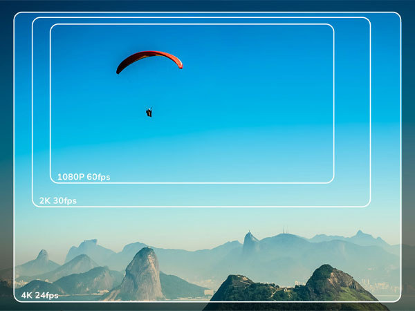 دوربین اکشن ورزشی اس جی کم SJ6 Legend 4K و ابعاد تصویر با وضوح بالا