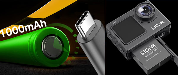 دوربین اکشن ورزشی اس جی کم Sjcam SJ6 Pro 4K و باتری و شارژدهی مناسب