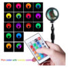 نور ثابت ال ای دی Sunset light RGB همراه با ریموت
