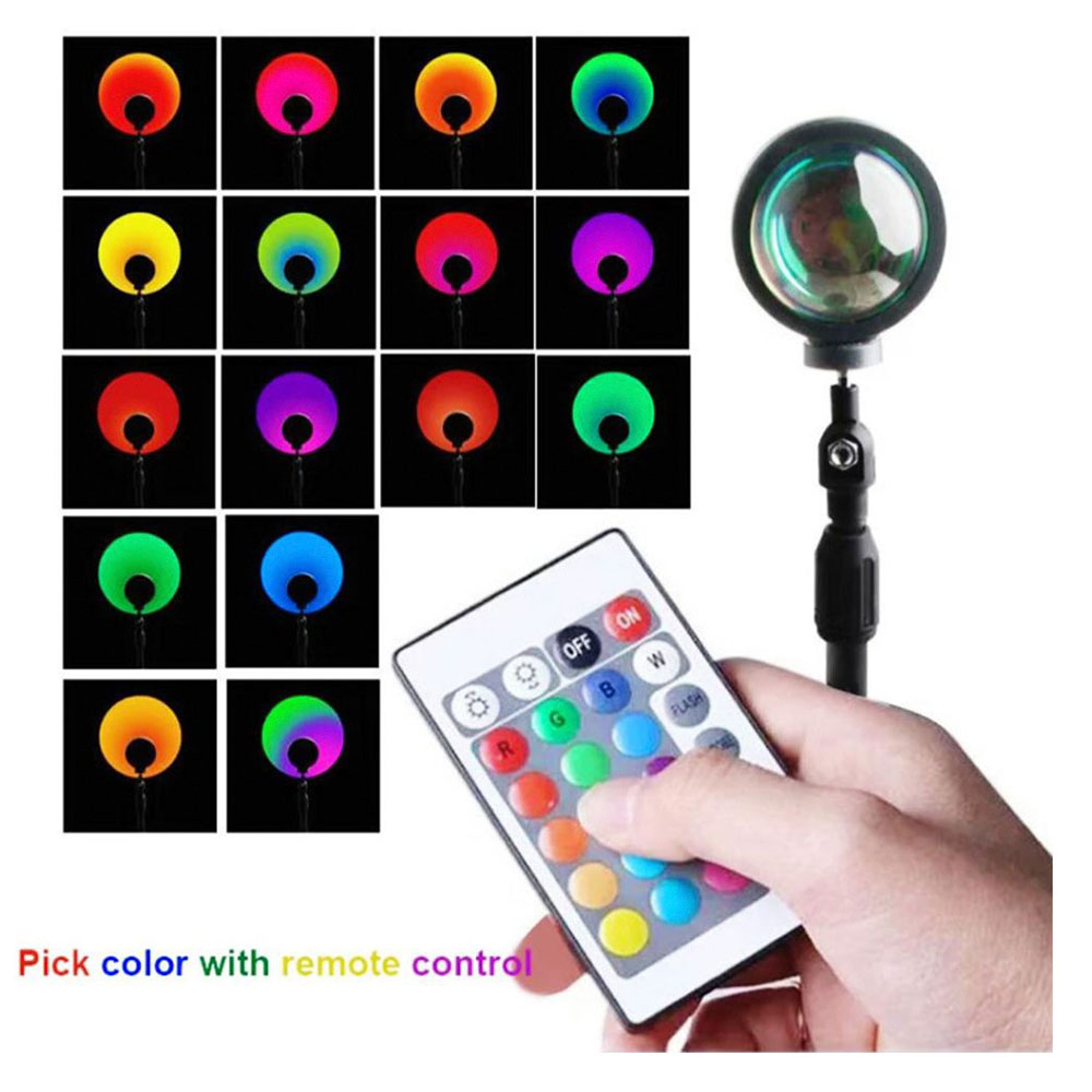 نور ثابت ال ای دی Sunset light RGB همراه با ریموت
