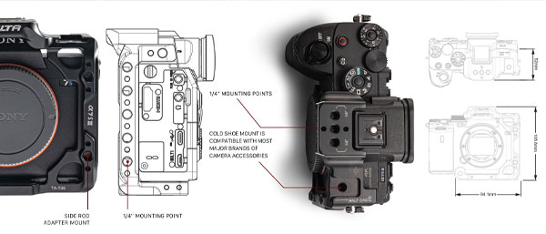 کیج دوربین سونی Tilta Half Camera Cage for Sony a7S III