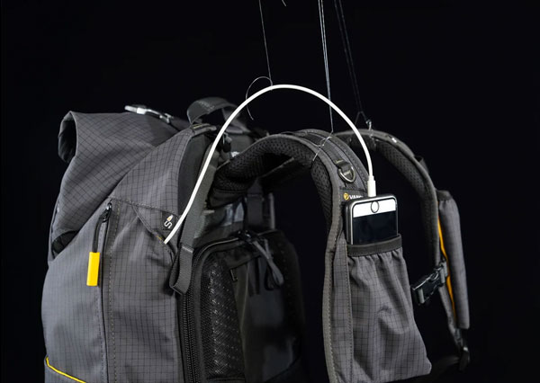 کیف کوله پشتی ونگارد مدل Vanguard VEO ACTIVE 42M GY و جیب ها