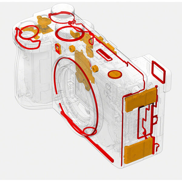 ساختار بدنه دوربین عکاسی بدون آینه سونی Sony a7CR Mirrorless body