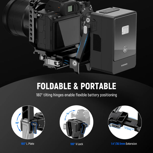 پلیت باتری نیور Neewer PS013 و امکانات و دوربین