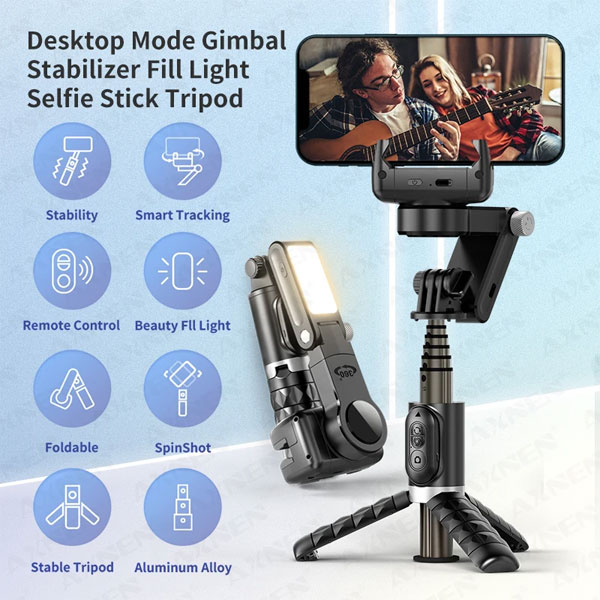 گیمبال موبایل کیو 18 Q18 Gimbal Stabilizer for Smartphone و مشخصات و کاربری