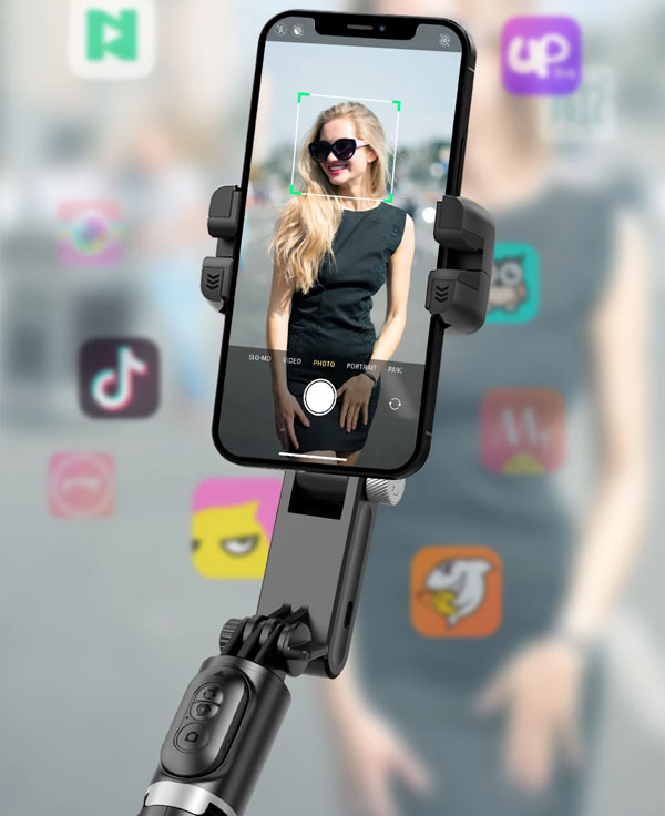 گیمبال موبایل کیو 18 Q18 Gimbal Stabilizer for Smartphone برای اشتراک گذاری لایو