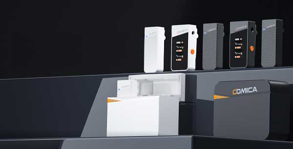 فرستنده میکروفن بیسیم کامیکا مدل Comica Vimo C TX و نمای جانبی