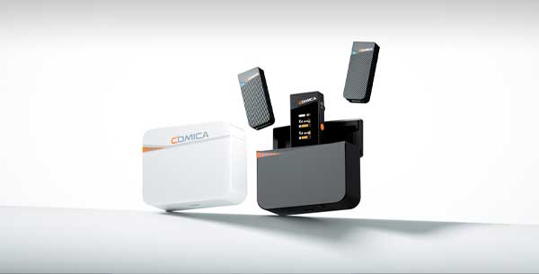 فرستنده میکروفن بیسیم کامیکا مدل Comica Vimo C TX و نمای جانبی