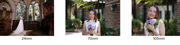 لنز کانن Canon RF 24-105mm f/2.8 L IS USM Z و میزان زوم عکاسی از دختر