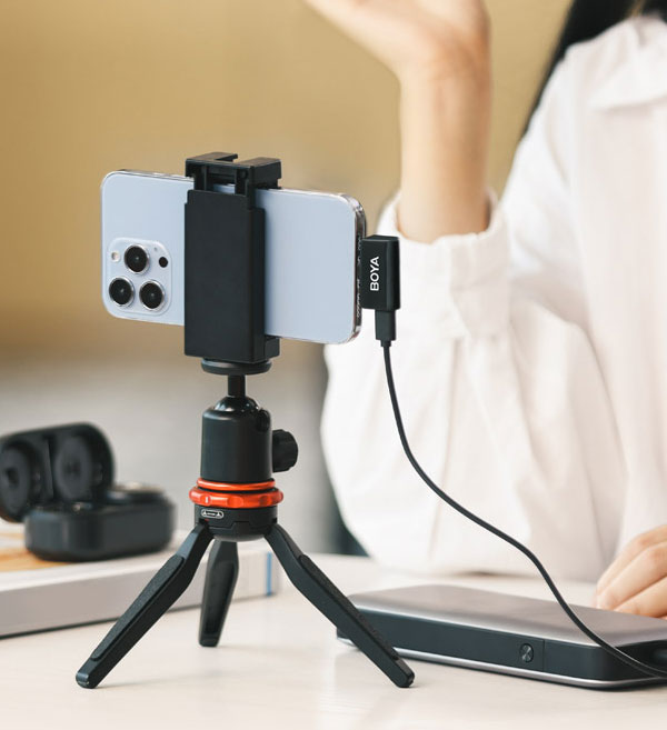 میکروفون بی سیم تایپ سی BOYA OMIC U و تولید محتوا