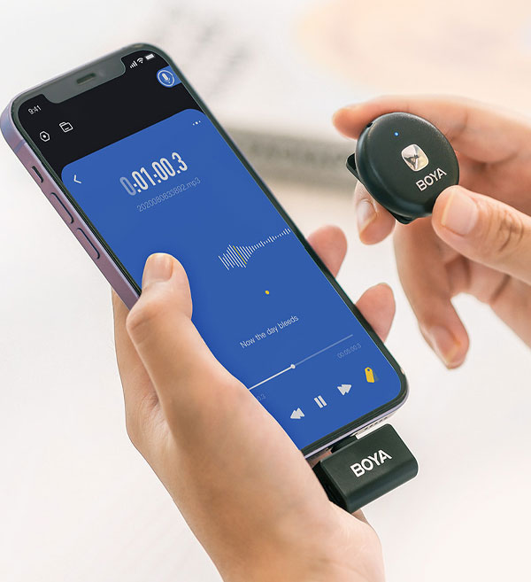 میکروفون بی سیم تایپ سی BOYA OMIC U و اتصال به موبایل